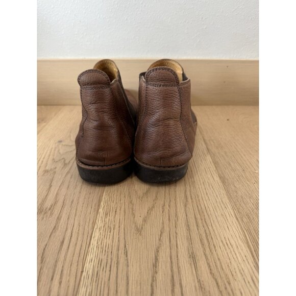SANDRO Men's Brown Pebbled Leather Chelsea Ankle Pull On Boots Size 10 9.5 - Picture 5 of 8